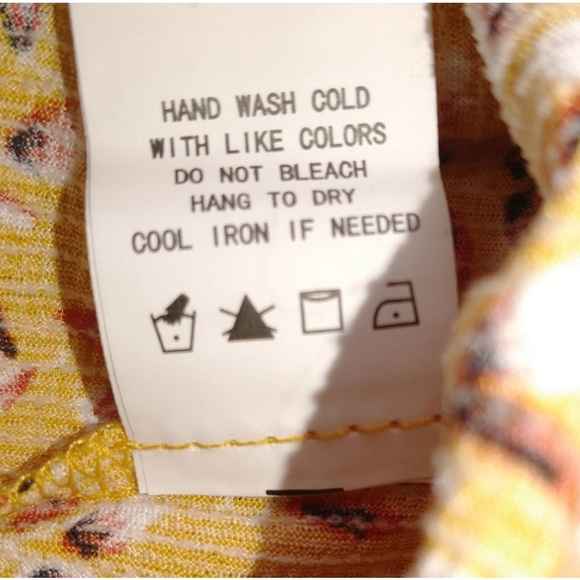 Melloday Blouse Size 1X Yellow - Picture 14 of 15